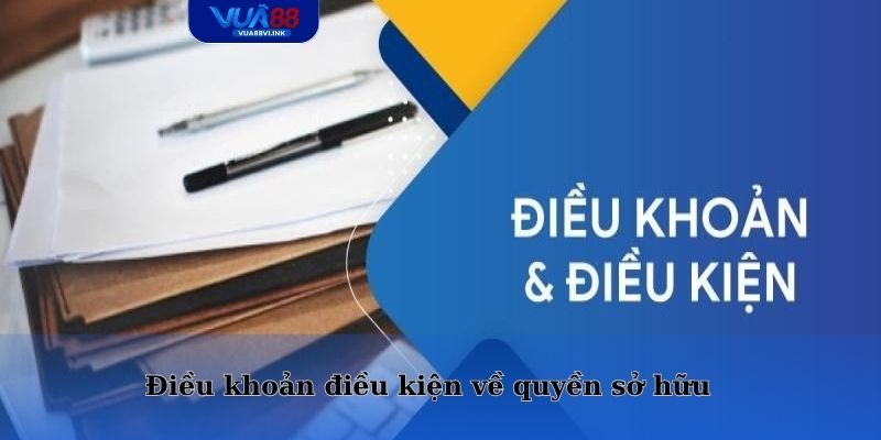 Điều khoản điều kiện VUA88 về quyền sở hữu của nhà cái