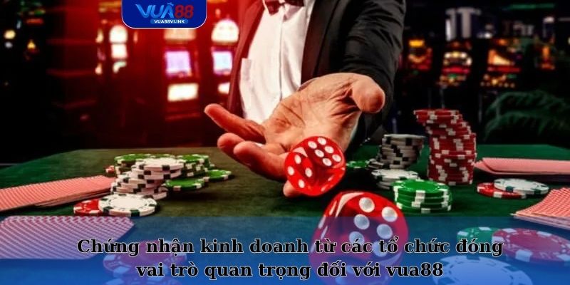 Chứng nhận kinh doanh từ các tổ chức đóng vai trò quan trọng đối với vua88