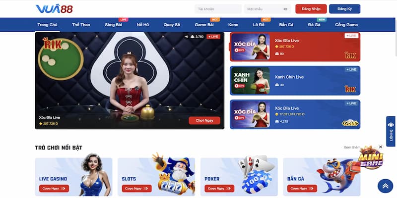Vua88 luôn hướng đến tính tối ưu trong trải nghiệm của người dùng